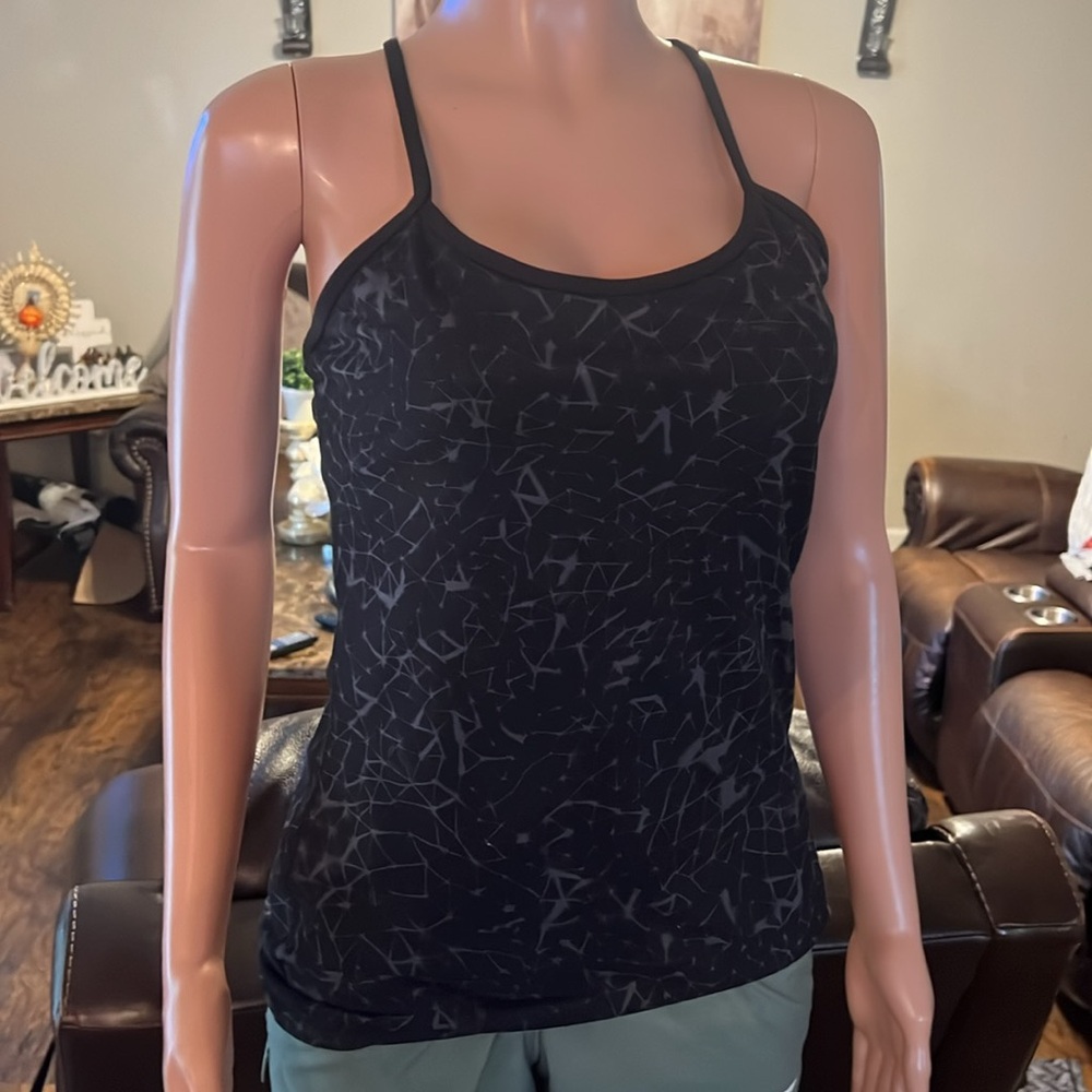 lululemon athletica Black Patterned Blouse - Picture 3 of 4